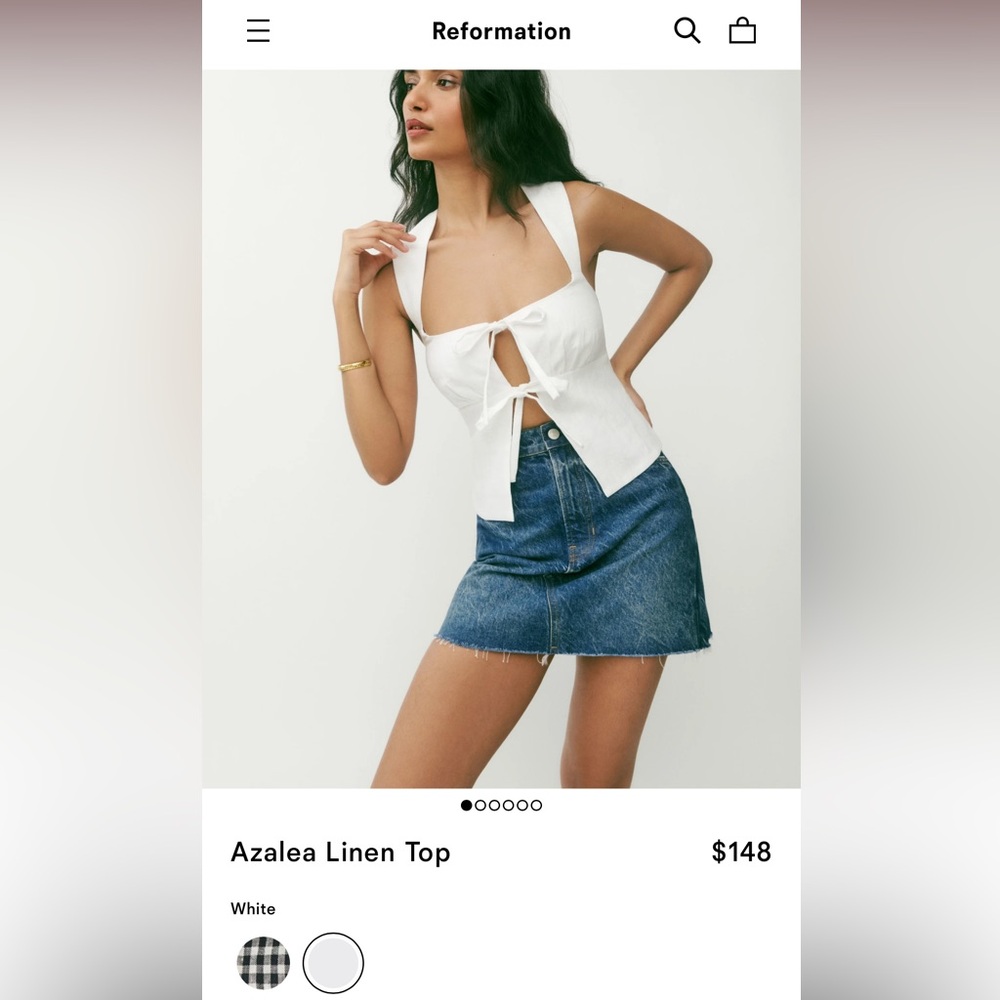 Reformation Linen Top